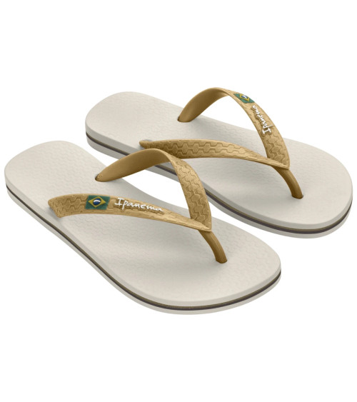 IPANEMA CLAS BRASIL II FEM, INFRADITO DONNA, BEIGE/GOLD, 35 EU