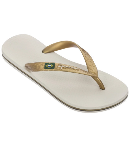 IPANEMA CLAS BRASIL II FEM, INFRADITO DONNA, BEIGE/GOLD, 35 EU