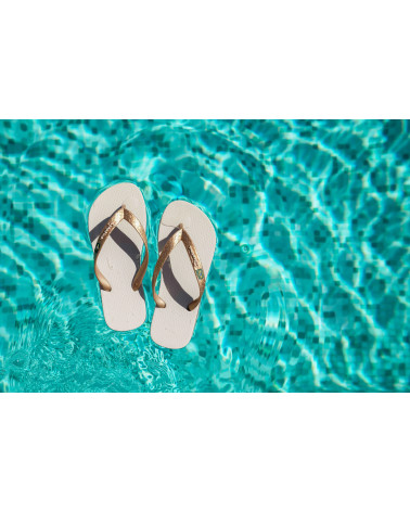 IPANEMA CLAS BRASIL II FEM, INFRADITO DONNA, BEIGE/GOLD, 35 EU