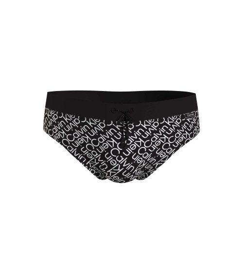 Calvin Klein Herren Bikini, schwarzes Zickzackmuster