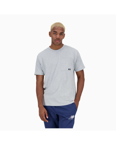 New Balance Tee Shirt Essentials Logo - Livraison Gratuite!