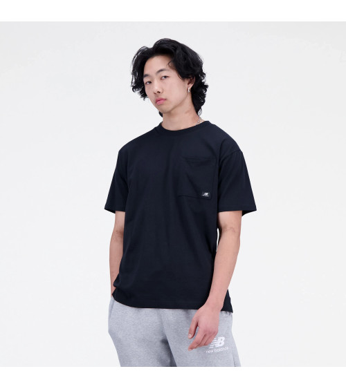 New Balance Tee Shirt Essentials Logo - Livraison Gratuite!