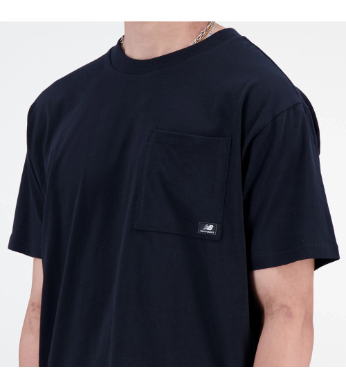 New Balance Tee Shirt Essentials Logo - Livraison Gratuite!