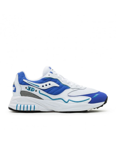 Zapatillas Saucony 3D Grid Hurricane Blancas y Azules 2023