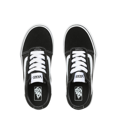 VANS WARD, SCARPE DA GINNASTICA UNISEX - BAMBINI E RAGAZZI, CANVAS PORT ROYALE WHITE, 32 EU