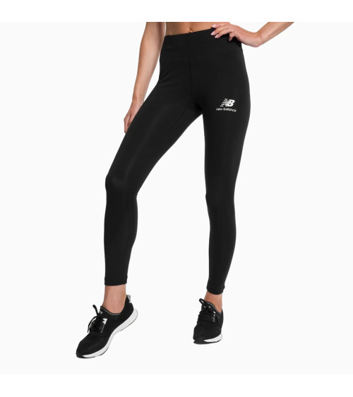 New Balance Leggings Femme - Essentials Coton Logo Stacked