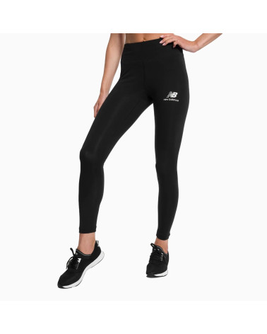 New Balance Leggings Femme - Essentials Coton Logo Stacked
