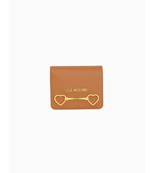 **Meta Title:** Portefeuille Love Moschino élégant camel unique