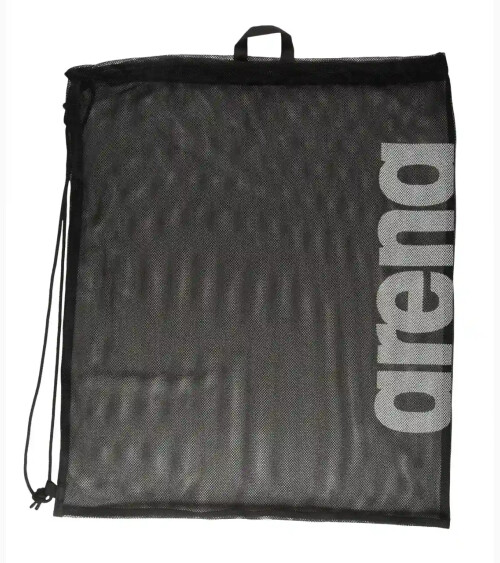 Arena mesh bag with drawstring closure