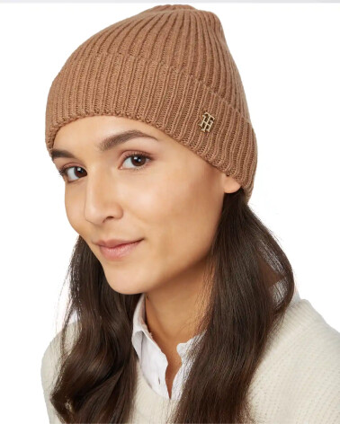 Gorro de canalé Tommy Hilfiger con vuelta