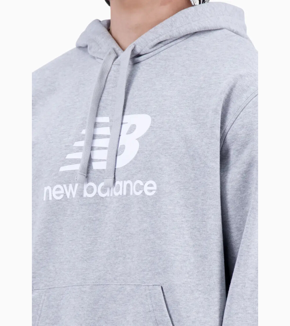 New Balance Sudadera capucha Essentials Stacked Logo
